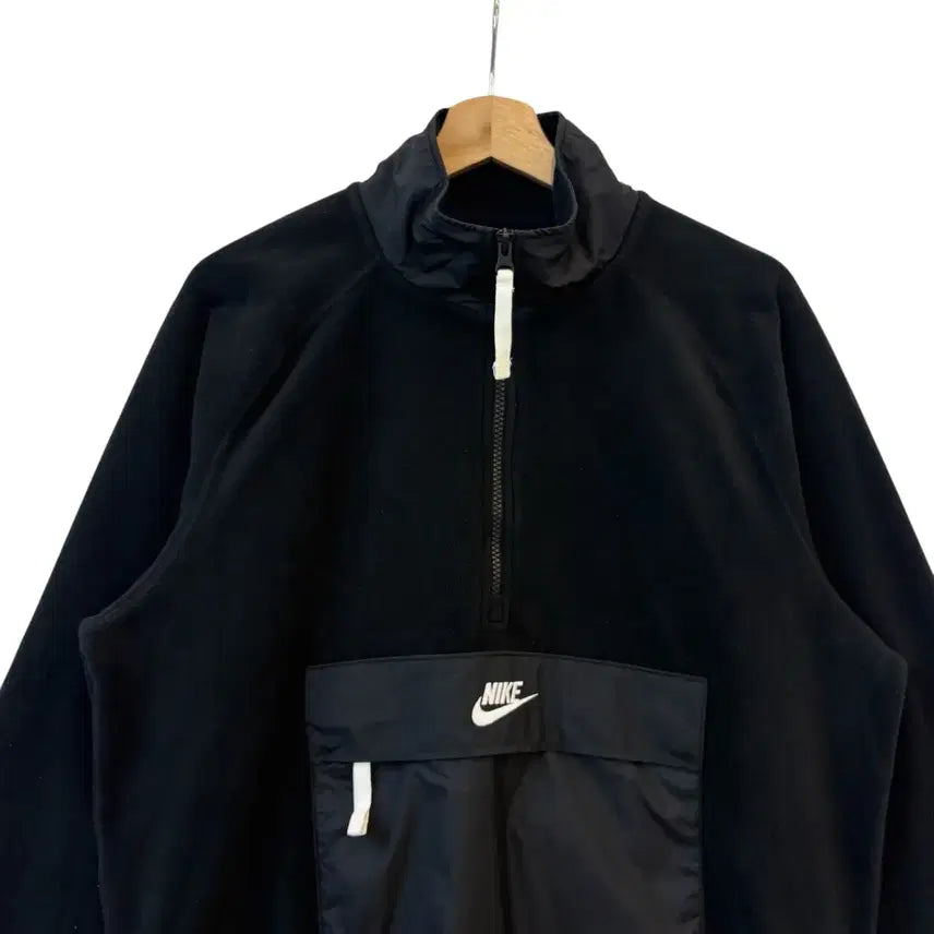 [BUNJANG] Nike Half-Zip Fleece Top Black M / 나이키 하프집 후리스 탑 블랙 M 정품
