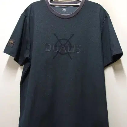 [BUNJANG] Descente DUALIS Big Logo Vintage Poly Functional T-Shirt / 데상트 DUALIS 빅로고 빈티지폴리 기능성티 택110