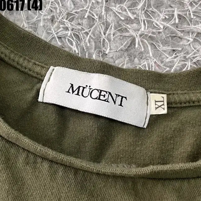 [BUNJANG] MUCENT Khaki Short Sleeve T-Shirt XL / MUCENT 카키색 반팔 티셔츠 XL 0617