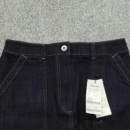 [BUNJANG] Untold Label Stitch Denim Skirt - Preppy Look / [새상품]언톨드레이블 프레피룩 스티치 데님 스커트 S