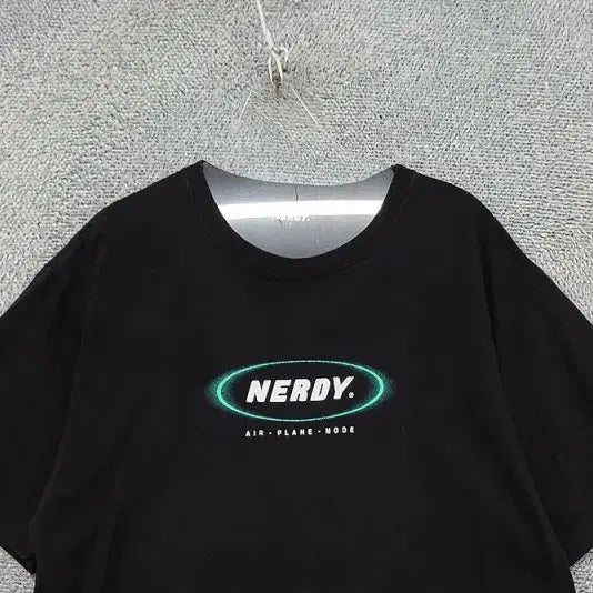 [BUNJANG] NERDY Printing Black Short Sleeve T-shirt Size S / 널디 프린팅 블랙 반팔티 S