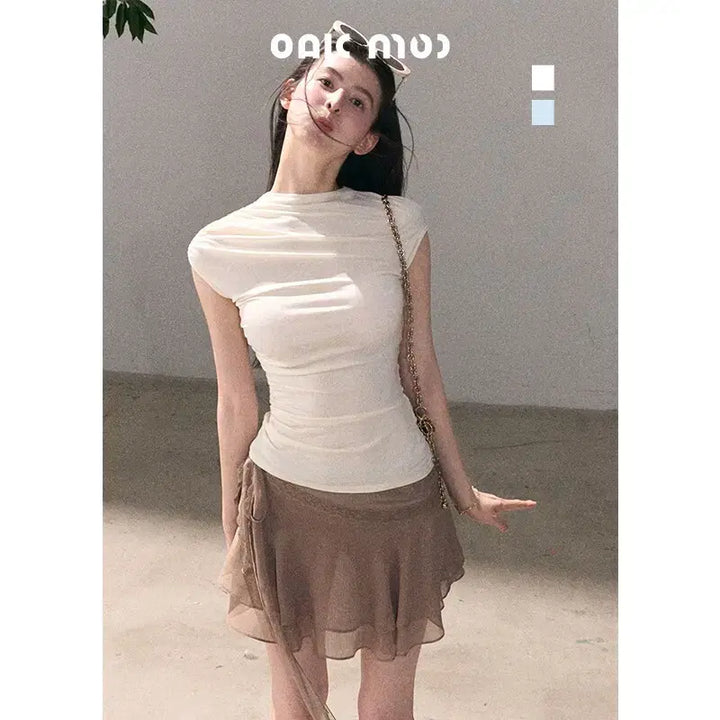[BUNJANG] OAKMOO Soft Modal Backless Slim Sexy Top / OAKMOO 오크무 소프트 모달 백리스 슬림 섹시 탑