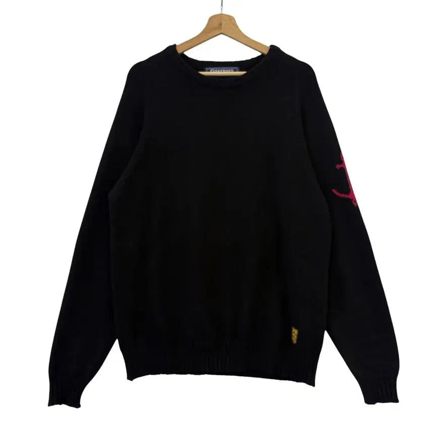 [BUNJANG] Gantt Woollens Fisherman Knit Black L / 건지울른스 피셔맨 니트 블랙 L 정품