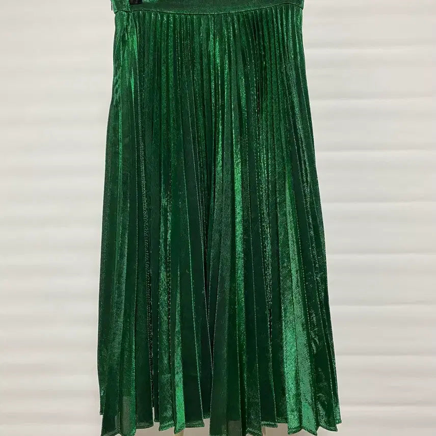 [BUNJANG] Juicy Judy Green Pleated Long Skirt / JUICY JUDY 그린 플리츠 롱 스커트 26