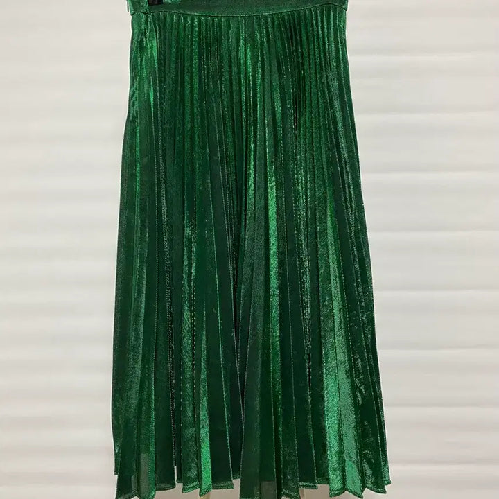 [BUNJANG] Juicy Judy Green Pleated Long Skirt / JUICY JUDY 그린 플리츠 롱 스커트 26