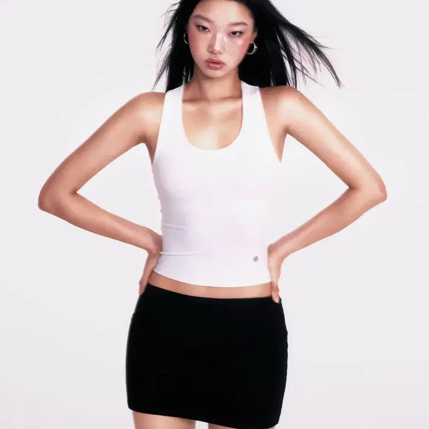 [BUNJANG] Yuhee Basic U-Neck Sleeveless Top / 유희 basic u neck sleveless