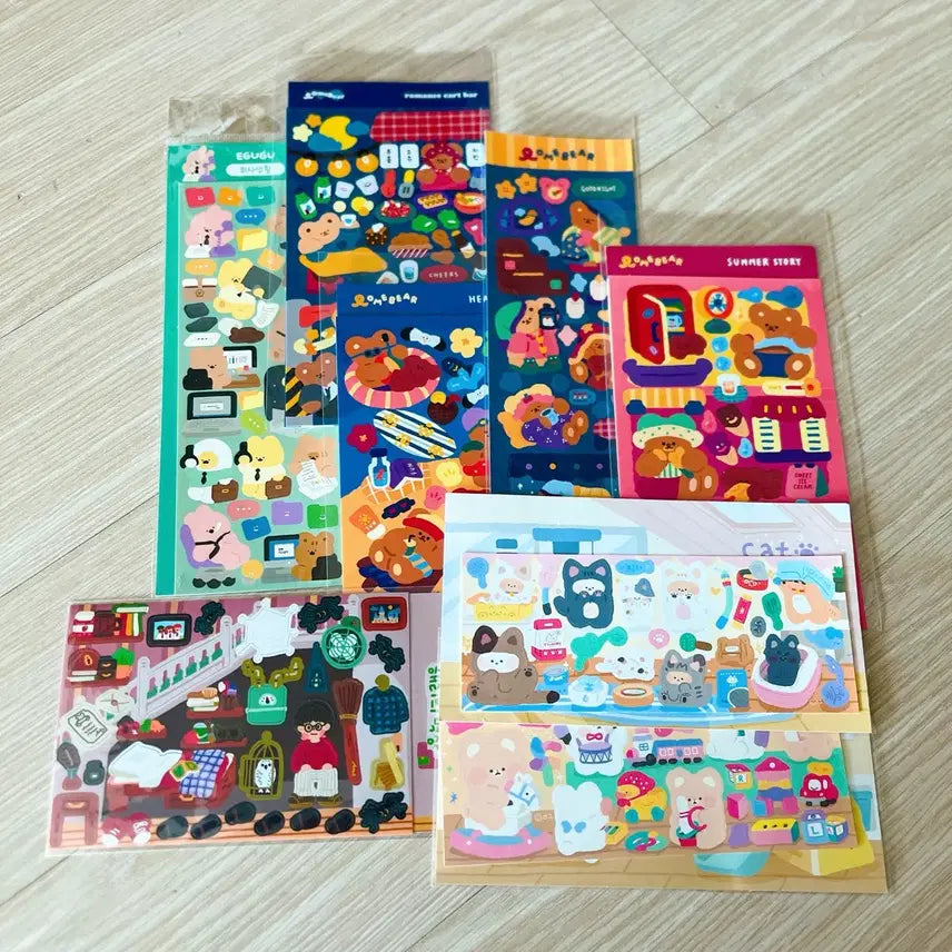 [BUNJANG] Diary Sticker Bundle Set / 다이어리 스티커 일괄판매