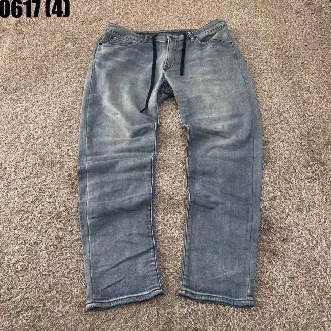[BUNJANG] Uniqlo Light Wash String Denim Pants XL / 유니클로 연청 스트링 데님 바지 XL 0617
