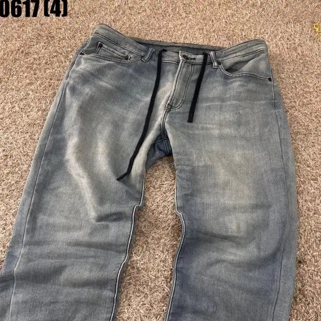 [BUNJANG] Uniqlo Light Wash String Denim Pants XL / 유니클로 연청 스트링 데님 바지 XL 0617
