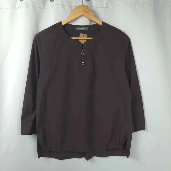 [SOLD OUT] 여M 크로커다일 브라운 7부 반팔 티셔츠