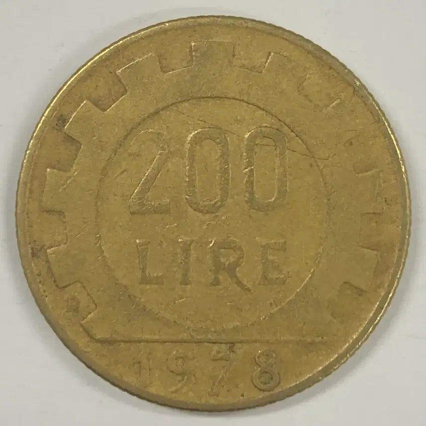[BUNJANG] 1978 Italy 200 Lire Coin / 1978년 이탈리아 200리라 동전 S3992