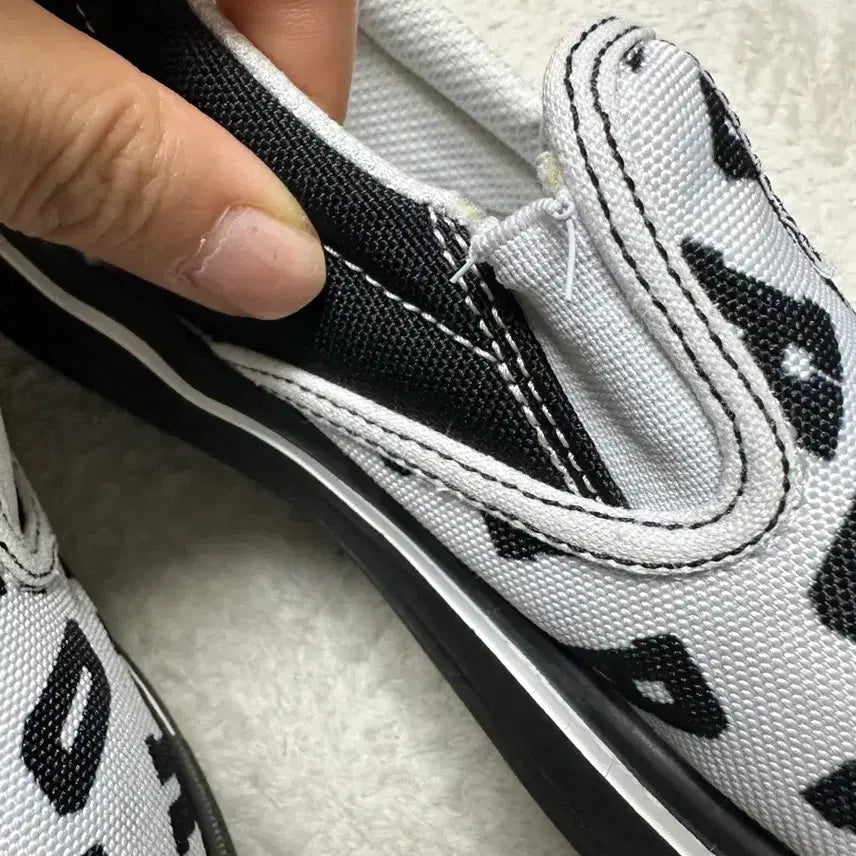 [BUNJANG] Fila Kids Lettering Slip-on Shoes 220 / 휠라 슬립온 키즈 레터링 220