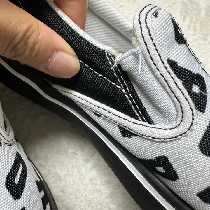 [BUNJANG] Fila Kids Lettering Slip-on Shoes 220 / 휠라 슬립온 키즈 레터링 220