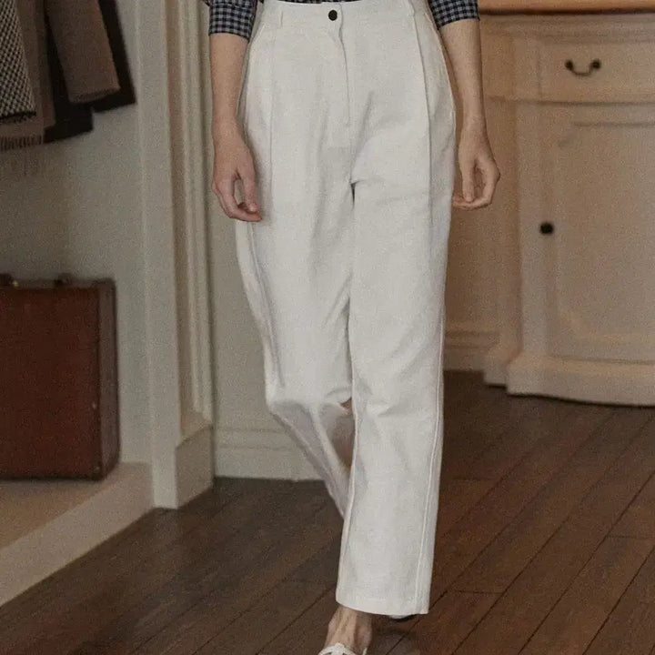 [BUNJANG] Non Local Tomboy White Pants / 논로컬 NON LOCAL 톰보이 화이트 팬츠
