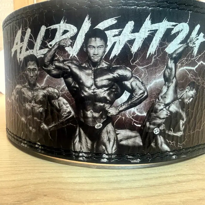 [BUNJANG] Park Jae-hoon Limited Edition "ALLRIGHT24" Weightlifting Belt (Size M) / 박재훈 한정판 벨트(상태 최상이예요!)