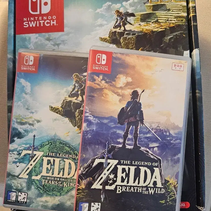 [BUNJANG] Nintendo Switch Zelda Edition Bundle with Breath of the Wild and Tears of the Kingdom / 닌텐도 스위치 젤다에디션+야숨,왕눈