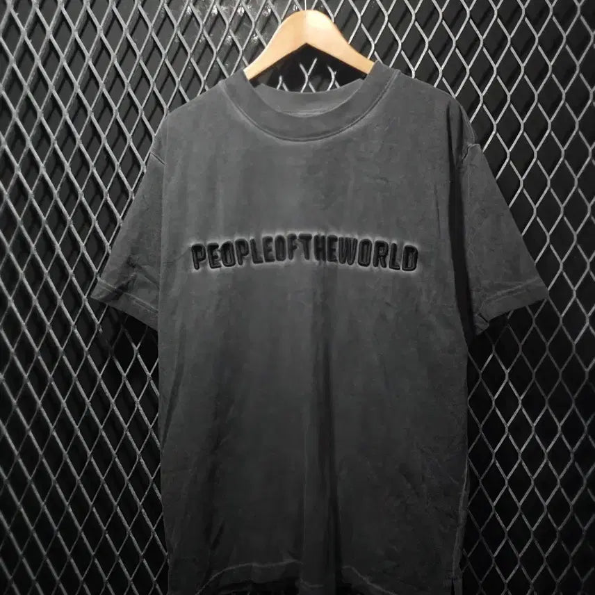 [BUNJANG] People of the World Graphic Print T-Shirt / 피플오브더월드 반팔 L
