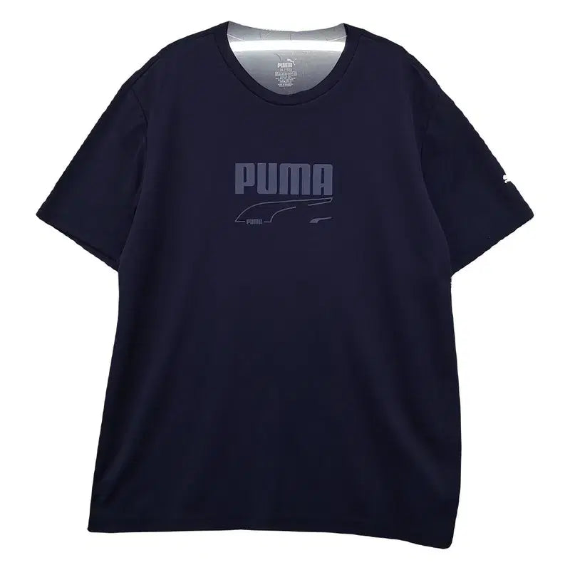 [BUNJANG] Puma Printing Short Sleeve T-Shirt XL (105) / 푸마 프린팅 네이비 반팔티 XL (105)