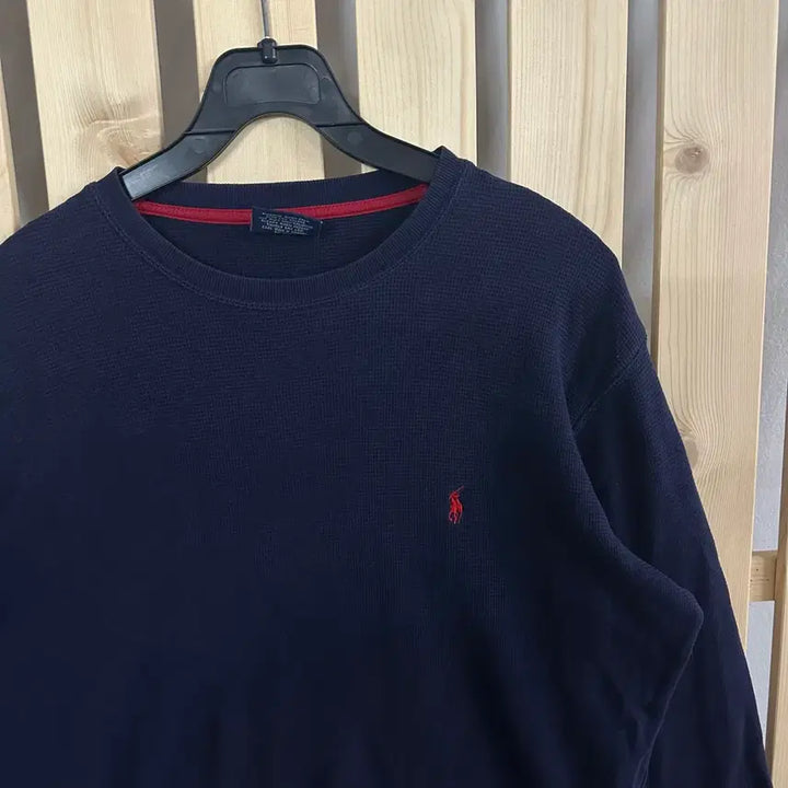 [BUNJANG] Polo Ralph Lauren Waffle Long Sleeve T-shirt Navy / (S) 폴로 랄프로렌 와플 롱슬리브 티셔츠 맨투맨 네이비
