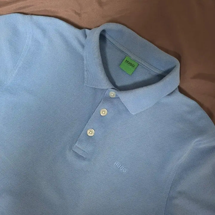 [BUNJANG] Hugo Boss Blue Polo T-Shirt XL / 휴고보스 반팔 카라티 블루  XL