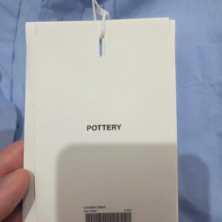 [BUNJANG] Pottery Comfort Shirt Sax Size 3 / 포터리 컴포트 셔츠 sax 3사이즈