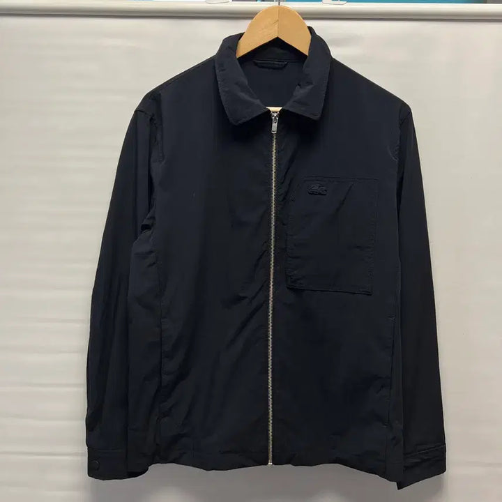 [BUNJANG] Lacoste Nylon Windbreaker Jacket Black / [정품/95] 라코스테 나일론 바람막이 블랙 자켓