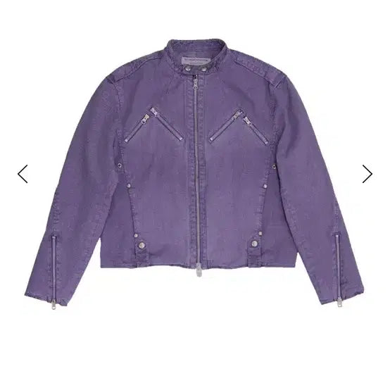 [BUNJANG] The Museum Visitor Pigment Rider Jacket Purple L / 더뮤지엄비지터 피그먼트 라이더 자켓 퍼플 L