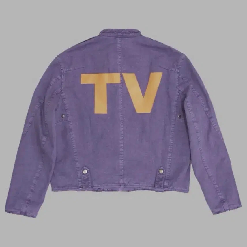 [BUNJANG] The Museum Visitor Pigment Rider Jacket Purple L / 더뮤지엄비지터 피그먼트 라이더 자켓 퍼플 L