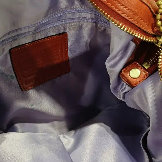 [BUNJANG] Coach Signature Pattern Leather Crossbody Bag Brown / 코치 27 24 12