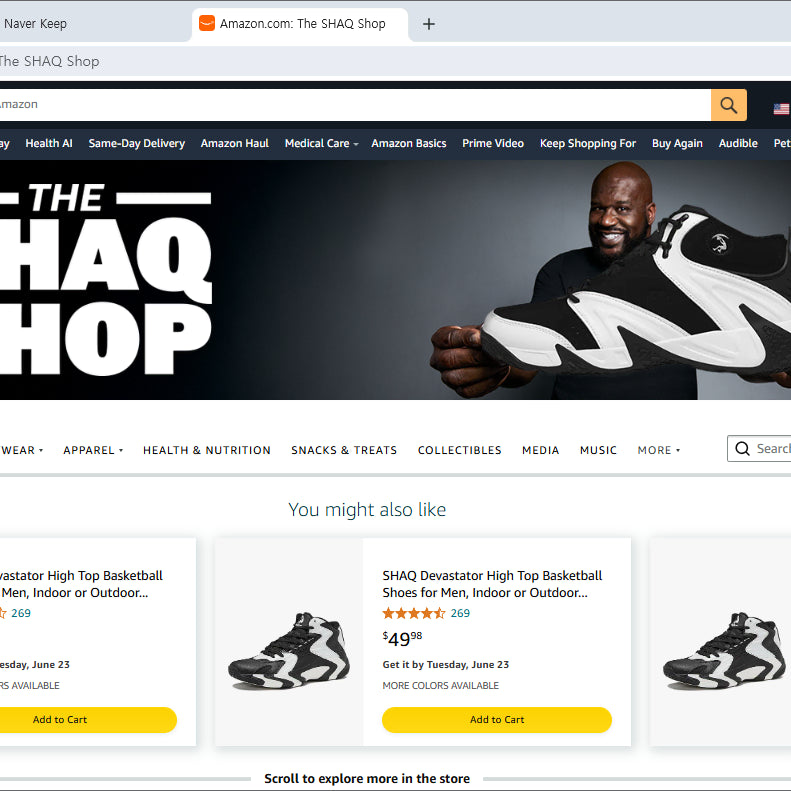 [BUNJANG] Shaq Attaq "Devastator" Basketball Shoes (USM 12) / [새상품] [USM 12] [300] 샤크 디베스테이터 하이