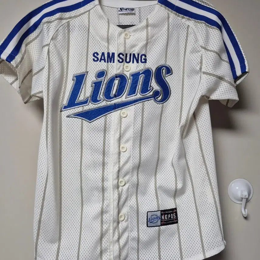 [BUNJANG] Samsung Lions Dynasty Era Nepos Authentic Jersey Size 85 (Shim Chang-min) / 삼성라이온즈 왕조시절 네포스 정품 유니폼 85사이즈 심창민 마킹 판매합니