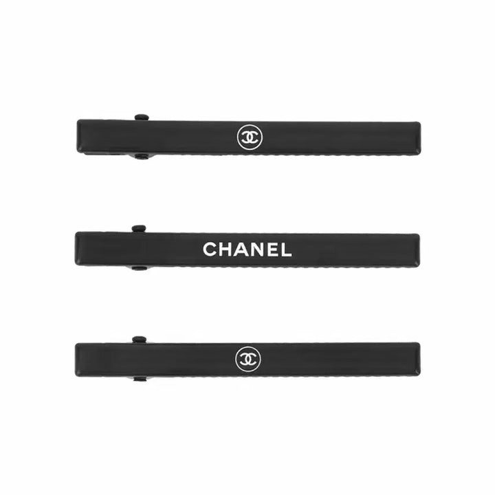 [BUNJANG] Chanel Beauty Black Hairpin Set (3 Pieces) / 샤넬뷰티 블랙 헤어핀 3종세트