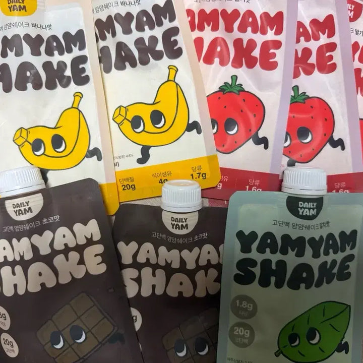 [BUNJANG] Daily Yam Yam Shake Variety Pack (Banana, Strawberry, Chocolate, Green Tea) / 데일리얌 얌얌쉐이크 바나나맛/딸기맛/초코맛/녹차맛