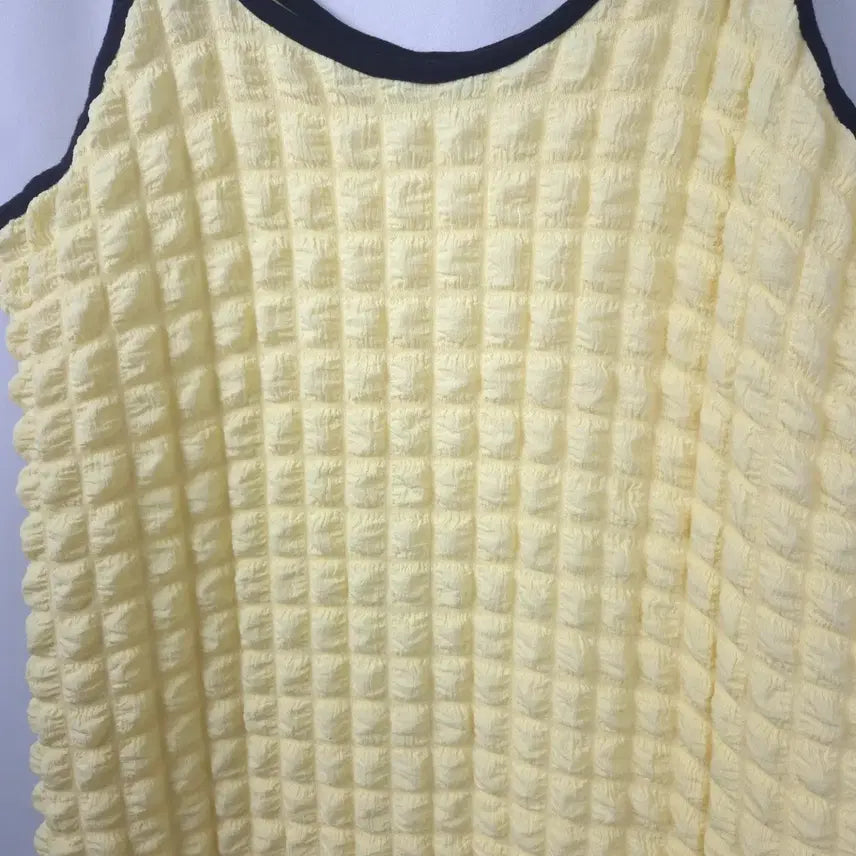 [BUNJANG] Yellow Sleeveless Summer Dress / 여 프리 민소매 나시 노랑 여름 원피스