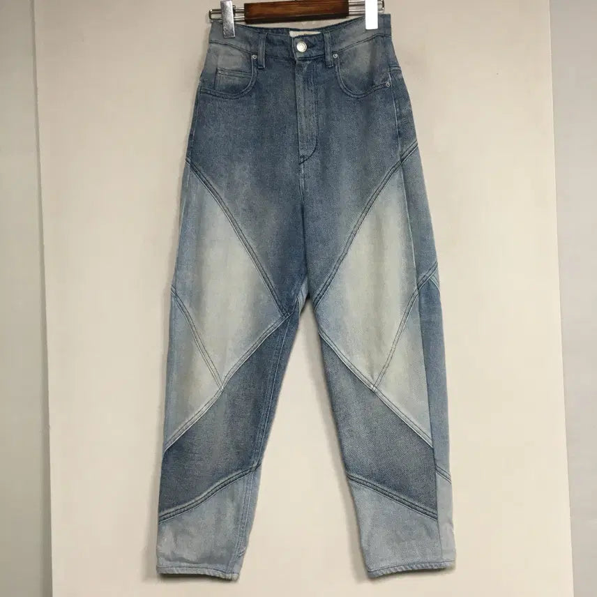 [BUNJANG] Isabel Marant Etoile Panel Denim Pants / 이자벨마랑 에뚜왈 한혜진 패널 데님 팬츠 25