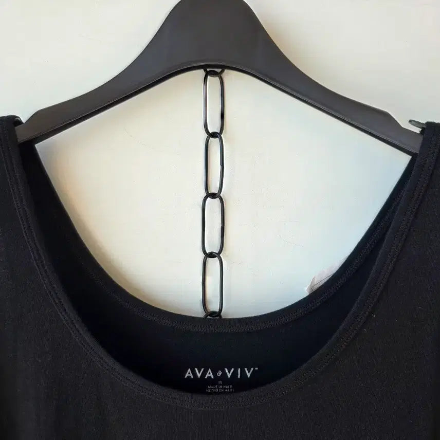 [BUNJANG] Unisex Black Sleeveless T-Shirt / 남녀공용 블랙 나시 티셔츠/새제품