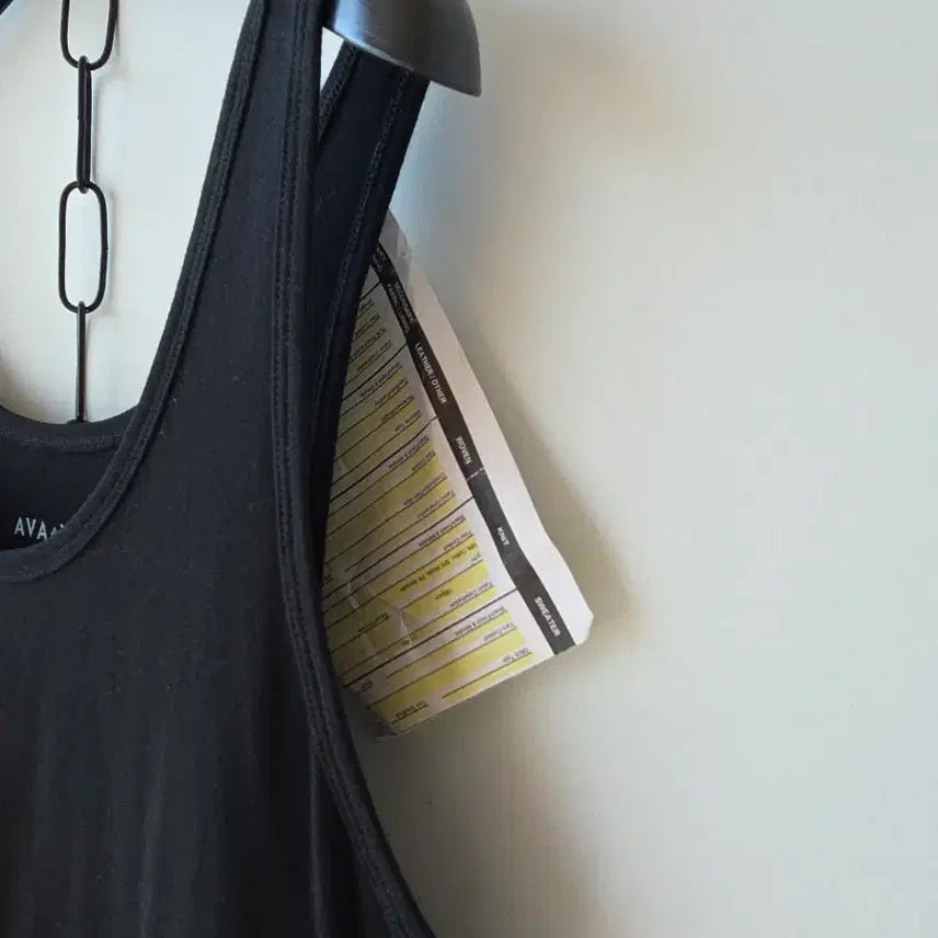 [BUNJANG] Unisex Black Sleeveless T-Shirt / 남녀공용 블랙 나시 티셔츠/새제품