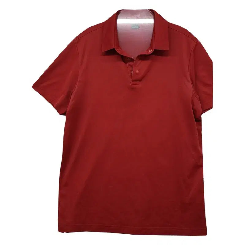 [BUNJANG] Montbell Red Functional Training Short Sleeve Polo Shirt L (100) / 몽벨 레드 기능성 트레이닝 반팔 카라티 L (100)