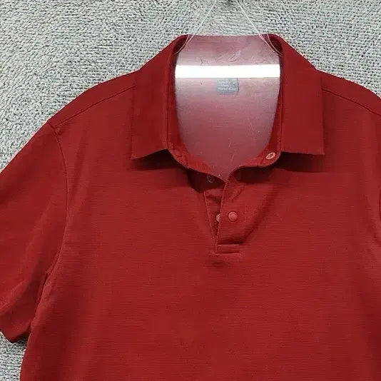[BUNJANG] Montbell Red Functional Training Short Sleeve Polo Shirt L (100) / 몽벨 레드 기능성 트레이닝 반팔 카라티 L (100)