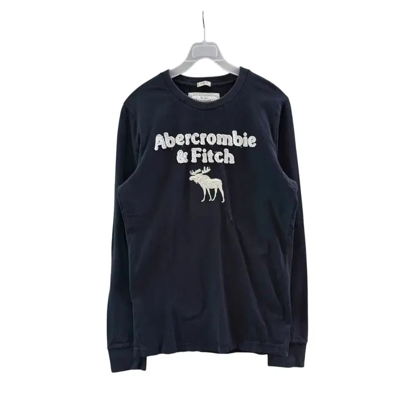 [BUNJANG] Abercrombie &amp; Fitch Big Logo Long Sleeve T-Shirt / [M] 아베크롬비 앤 피치 빅로고 긴팔 티셔츠