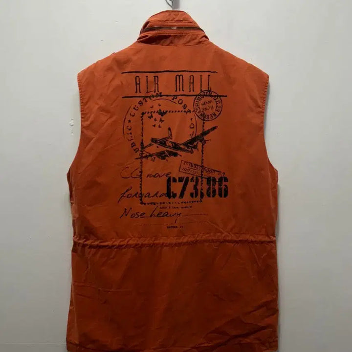 [BUNJANG] 1985 Recognise Workers Orange Vest Size 105 / 1985 리코나이즈 워커스 오렌지 베스트 105사이즈