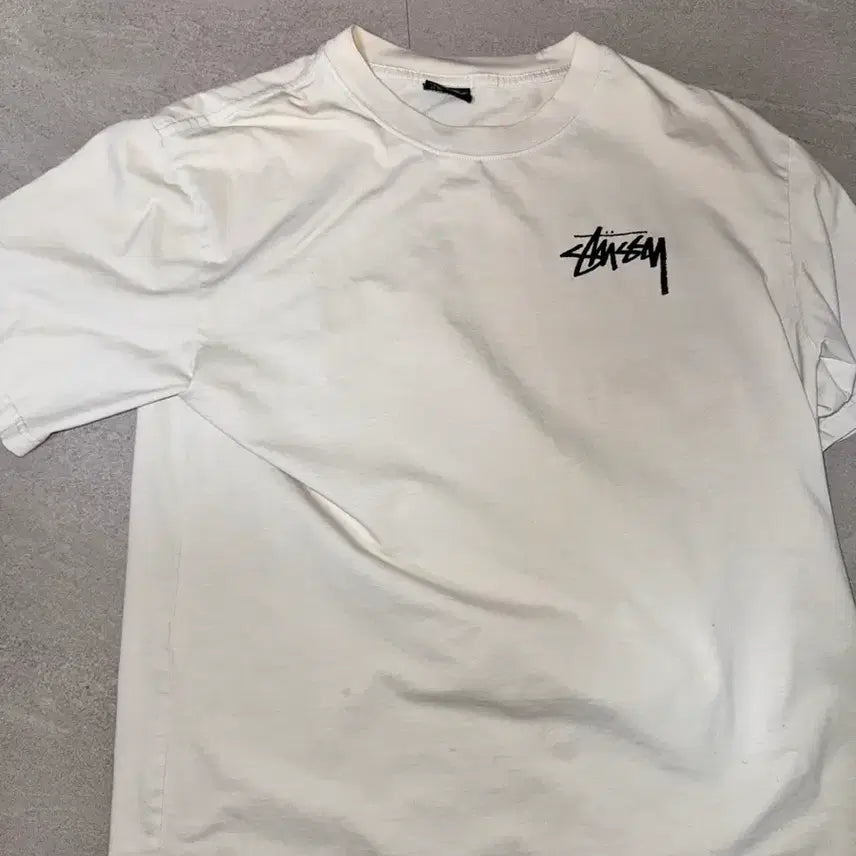 [BUNJANG] Stussy Short Sleeve T-Shirt White / 스투시 반팔티 화이트