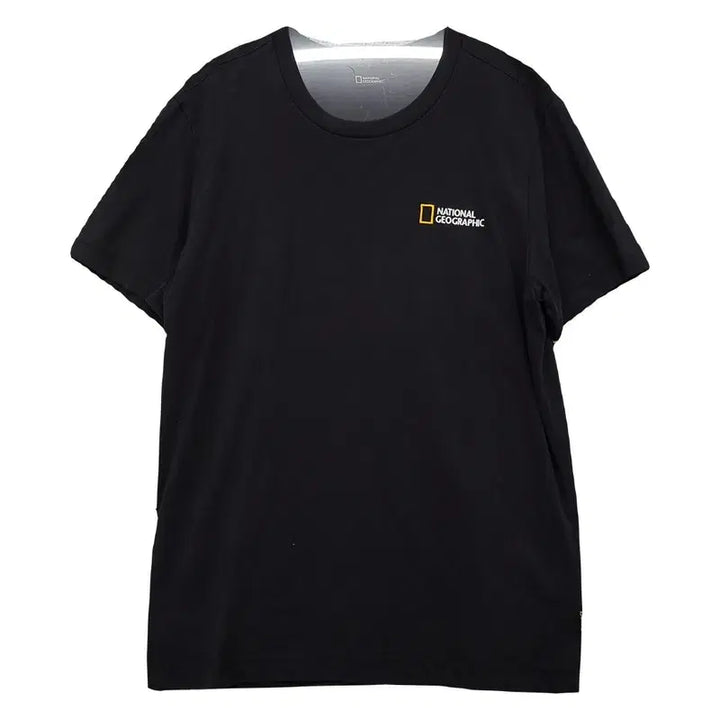 [BUNJANG] National Geographic Black Logo Short Sleeve T-Shirt L / 내셔널지오그래픽 블랙 로고 반팔티 L