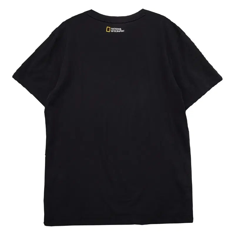 [BUNJANG] National Geographic Black Logo Short Sleeve T-Shirt L / 내셔널지오그래픽 블랙 로고 반팔티 L