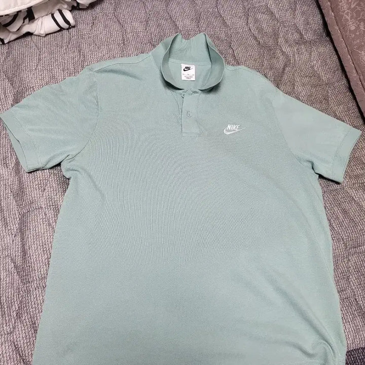 [BUNJANG] Nike Mint Short Sleeve Polo T-Shirt / 나이키 반팔 카라티 민트색