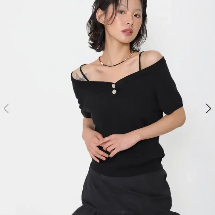 [BUNJANG] OWN SER Black Crow Off Shoulder Knit / [새상품]OWNSER 오운서 블랙 크로우 오프 숄더 니트