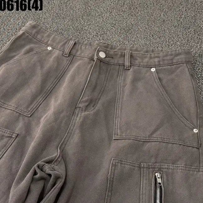 [BUNJANG] Trillion Cargo Shorts Gray XL / 트릴리온 카고 반바지 그레이 XL 0616