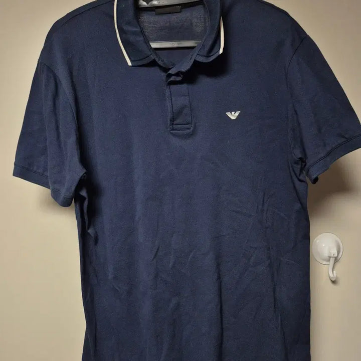 [BUNJANG] Emporio Armani Authentic Navy Collar Point Short Sleeve T-Shirt Size 100 / 엠포리오 알마니 정품 반팔 티셔츠 100사이즈 판매합니다