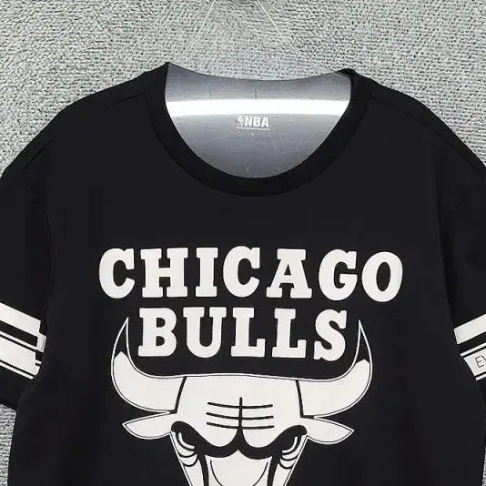 [BUNJANG] NBA Chicago Bulls Printing Black T-Shirt L / 엔비에이 시카고 불스 프린팅 블랙 반팔티 L