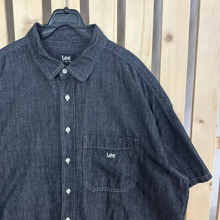 [BUNJANG] Lee Blue Denim Short-Sleeve Shirt XL / (XL) LEE 리 청 데님 반팔 셔츠 남방